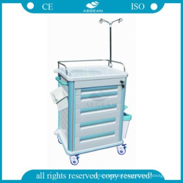 AG-ET012B1 With five drawers hospital plastic medical cart